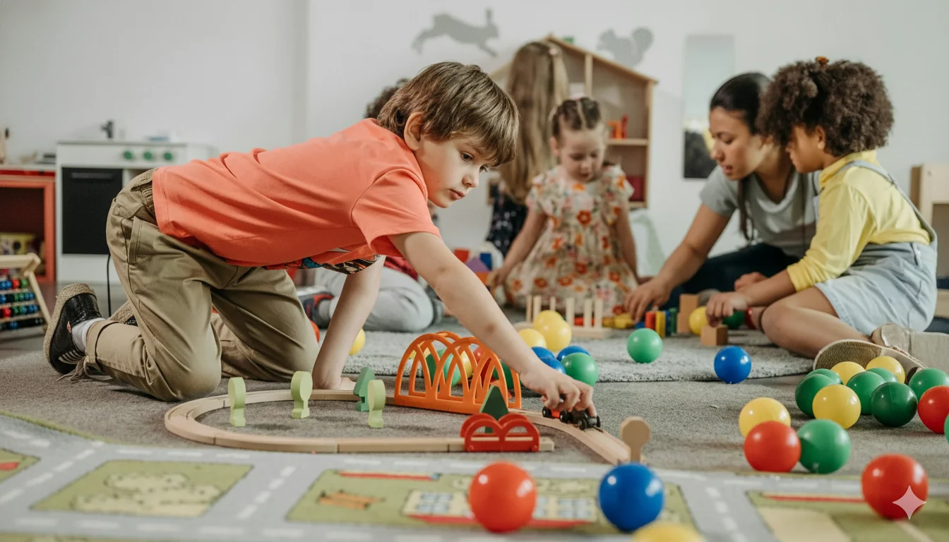 Juego compartido en niños favoreciendo el desarrollo emocional y social
